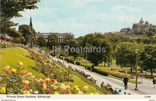 Edinburgh - Princes Street Gardens - E.0289 - 1972 - United Kingdom - Scotland - used - JH Postcards