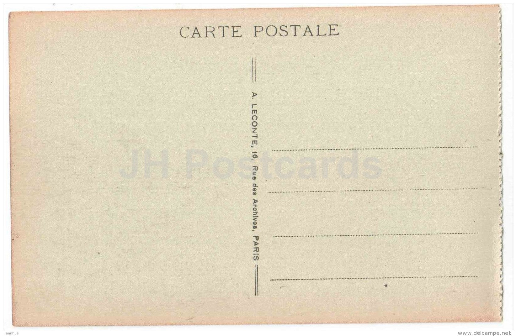 Pavillon de Marsan - Tuileries Gardens - 40 - Paris - France - unused - JH Postcards