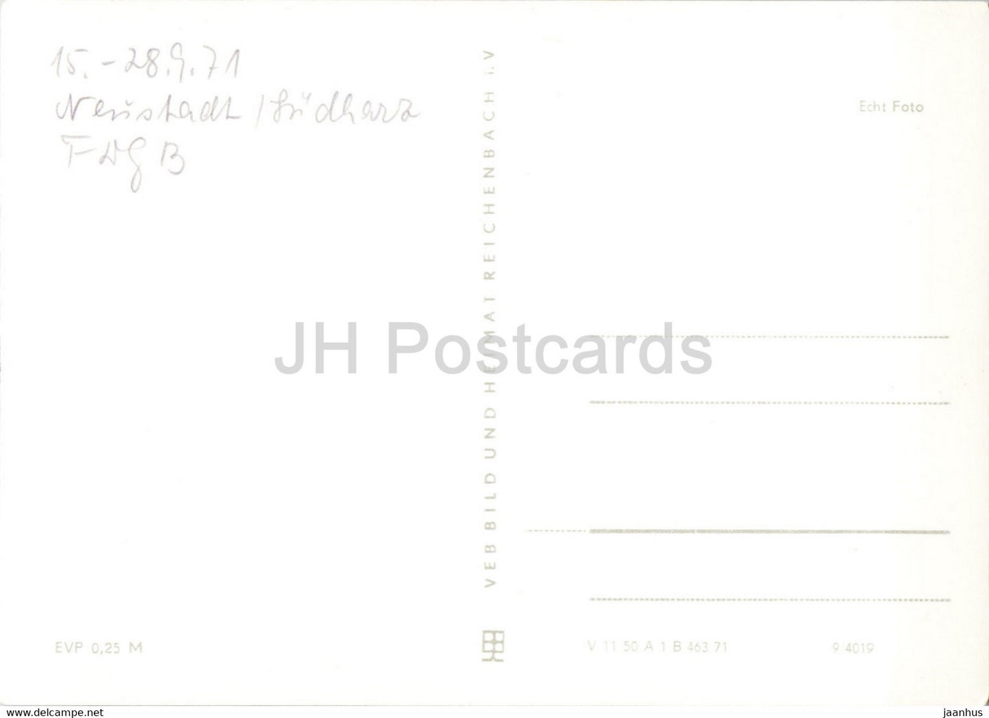 Luftkurort Neustadt Harz - Germany DDR - unused