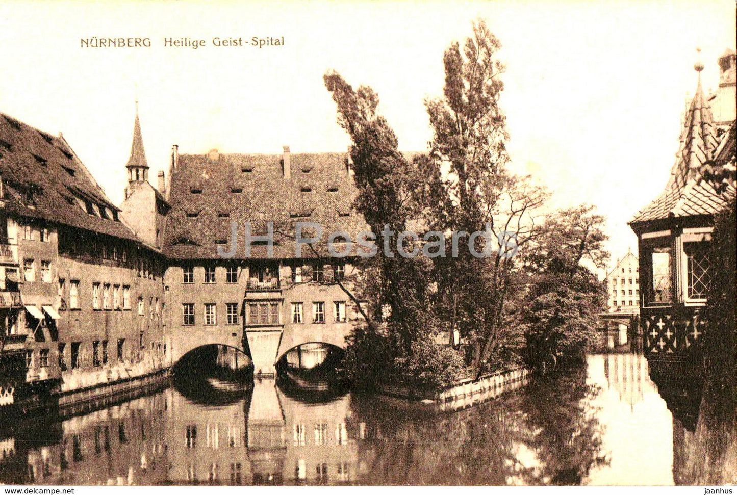Nurnberg - Nuremberg - Heilige Geist Spital - W. H. D. 2241 - old postcard - Germany - unused - JH Postcards