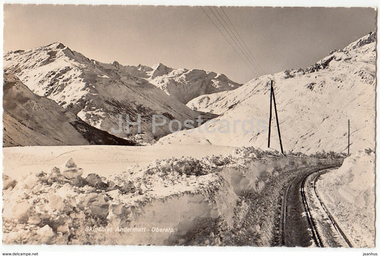 Skigebiet Andermatt - Oberalp. - 9210 - Switzerland - old postcard - unused - JH Postcards
