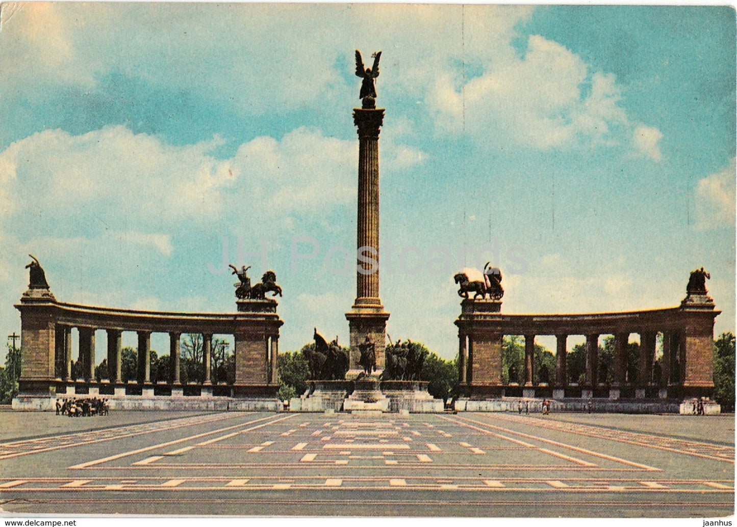 Budapest - Millennium monument - 1964 - Hungary - used - JH Postcards