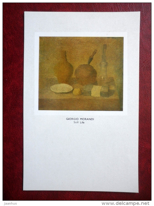 painting by Giorgio Morandi , Still Life - italian art  - unused - JH Postcards