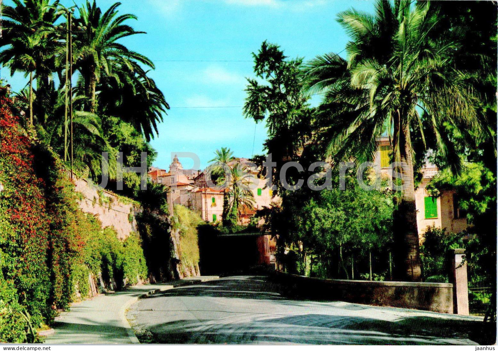 Bordighera - Riviera dei Fiori - Via Romana - Romana street - 1967 - Italy - used - JH Postcards
