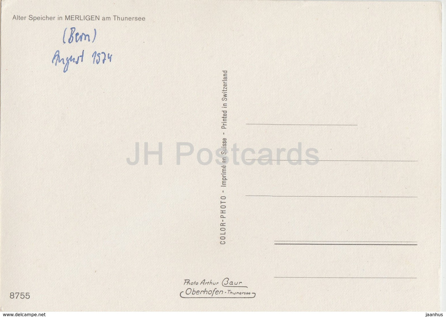 Alter Speicher in Kirche Merligen am Thunersee - church - 8755 - 1974 - Switzerland - used