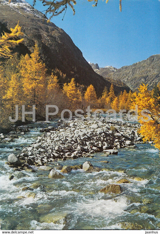 Mountain river - 6037 - 1992 - Switzerland - used - JH Postcards