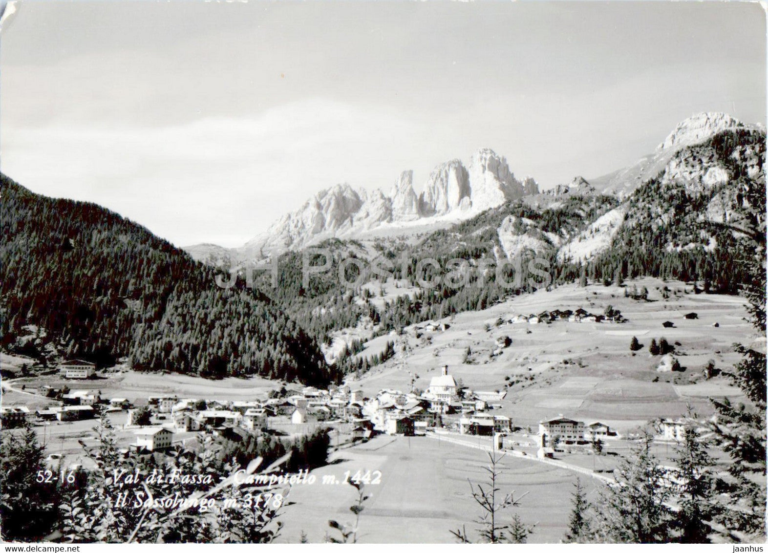 Val di Fassa - Campitello - Il Sassolungo - 1966 - Italy - used - JH Postcards