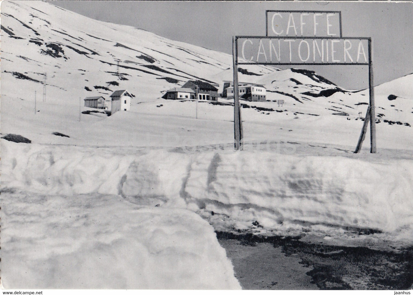 Nicolosi Etna - Caffe Cantoniera e rifugio Sapienza 2000 m - cafe Shelter - old postcard  - 1957 - Italy - used - JH Postcards