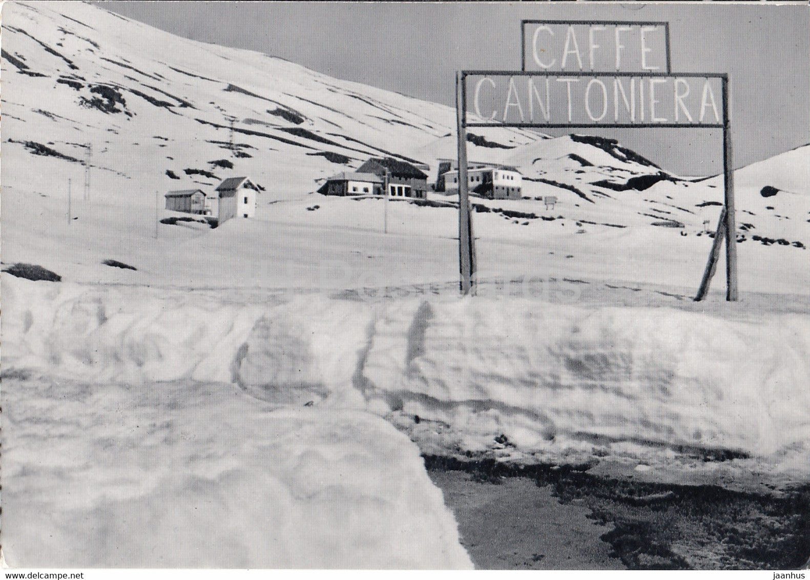 Nicolosi Etna - Caffe Cantoniera e rifugio Sapienza 2000 m - cafe Shelter - old postcard  - 1957 - Italy - used - JH Postcards