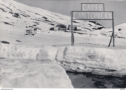 Nicolosi Etna - Caffe Cantoniera e rifugio Sapienza 2000 m - cafe Shelter - old postcard  - 1957 - Italy - used - JH Postcards