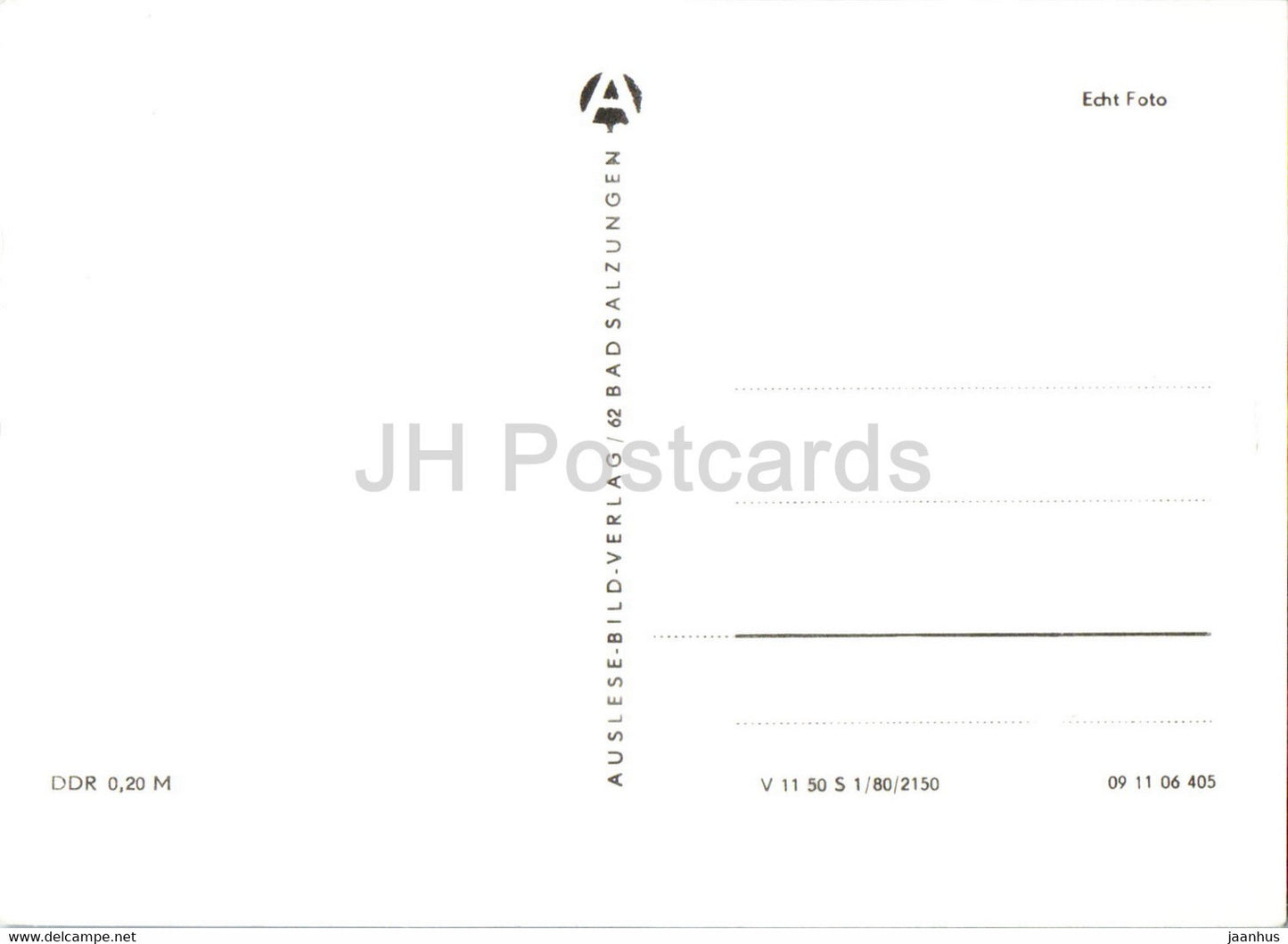 Rund um den Grossen Inselsberg - Brotterode - Hotel Schweizerhaus - Winterstein - 1 old postcard - Germany DDR - unused