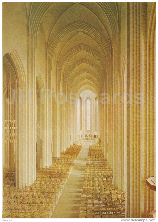 Grundtvig´s Church - interior - Copenhagen - 6003 - Denmark - unused - JH Postcards