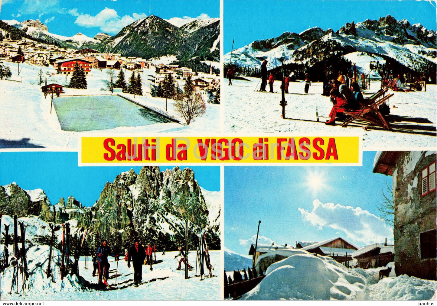 Saluti da Vigo di Fassa - 1979 - Italy - used - JH Postcards