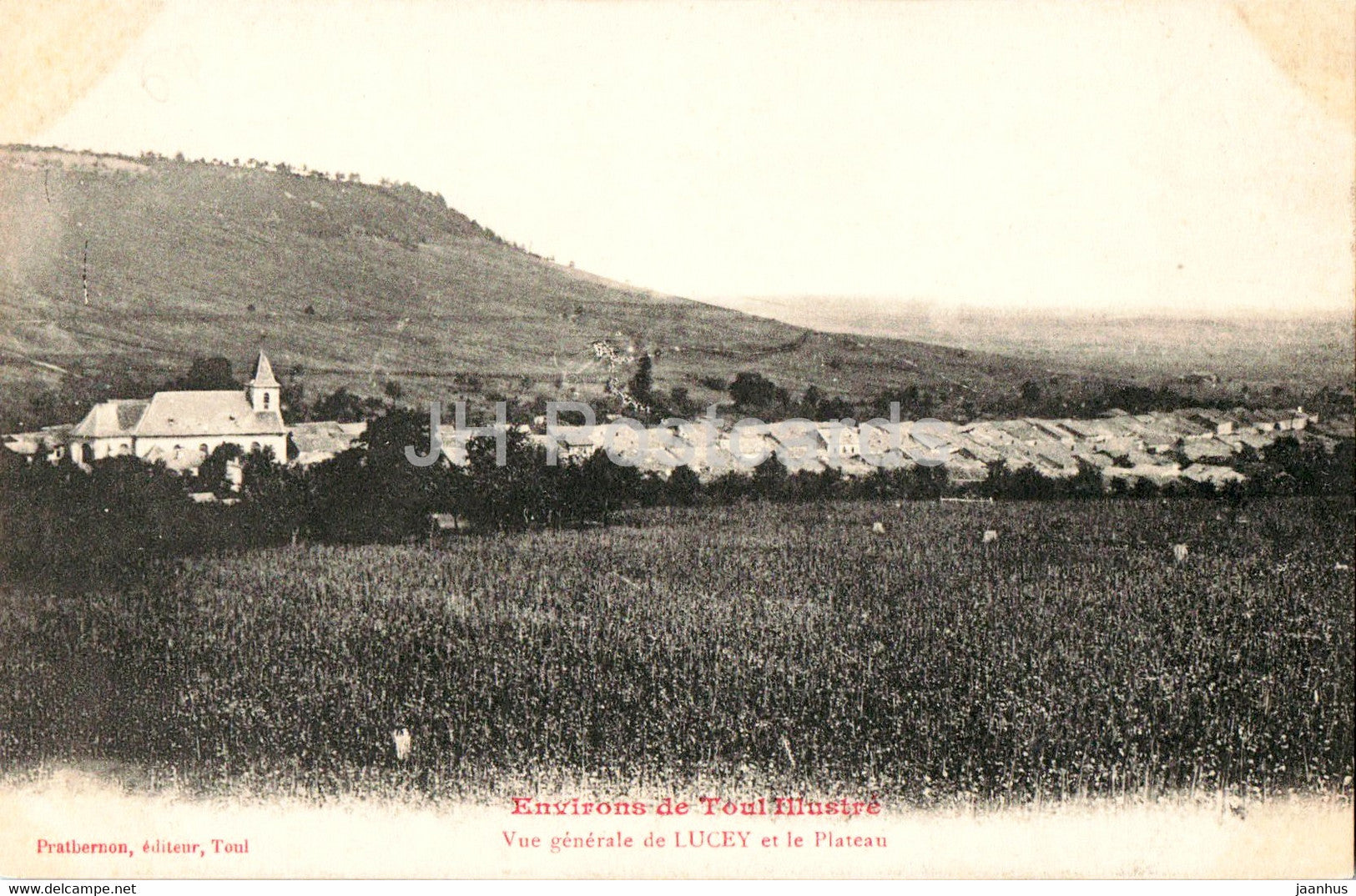 Vue generale de Lucey et le Plateau - Environs de Toul Illustre - old postcard - France - unused - JH Postcards