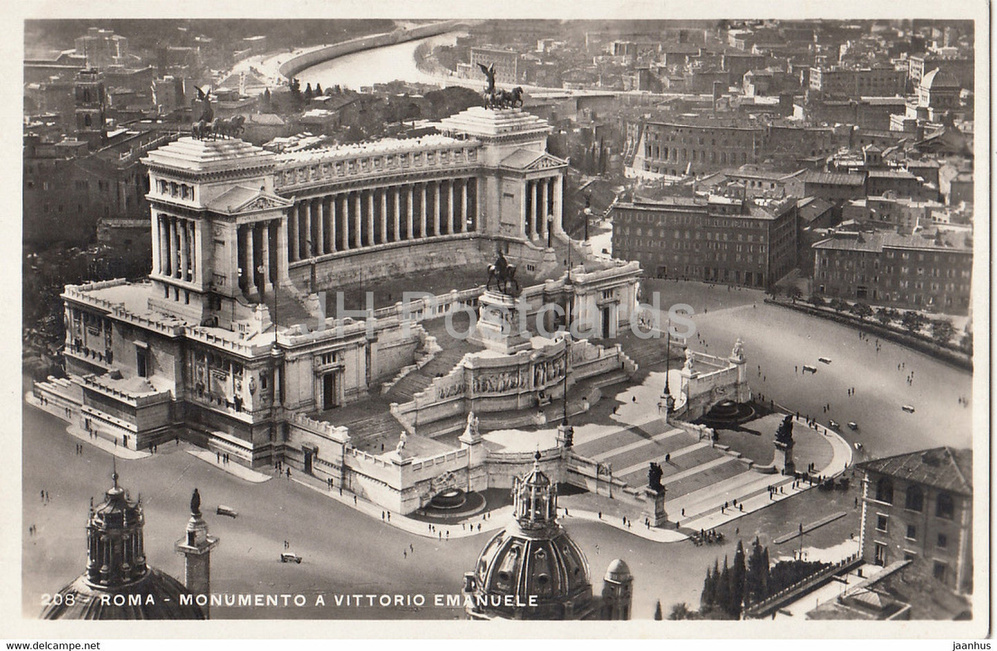 Roma - Rome - Monumento a Vittorio Emanuele - 208 - old postcard - Italy - unused - JH Postcards