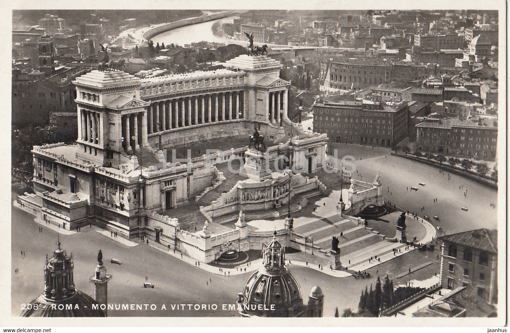 Roma - Rome - Monumento a Vittorio Emanuele - 208 - old postcard - Italy - unused - JH Postcards