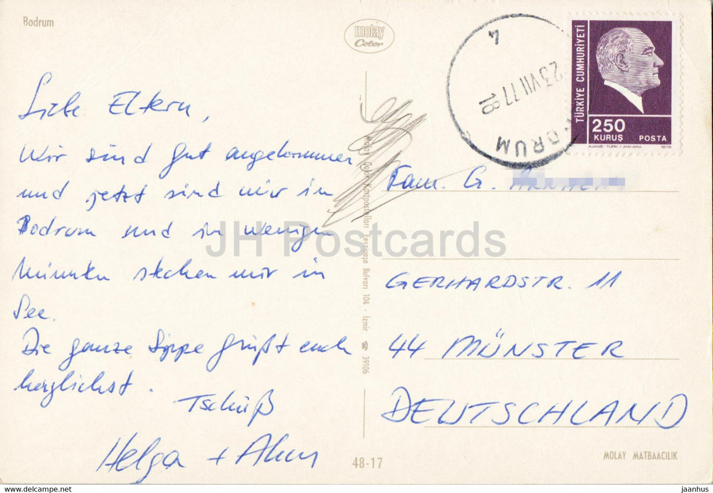 Bodrum - Stadtansicht - Molay - 1977 - Türkei - gebraucht
