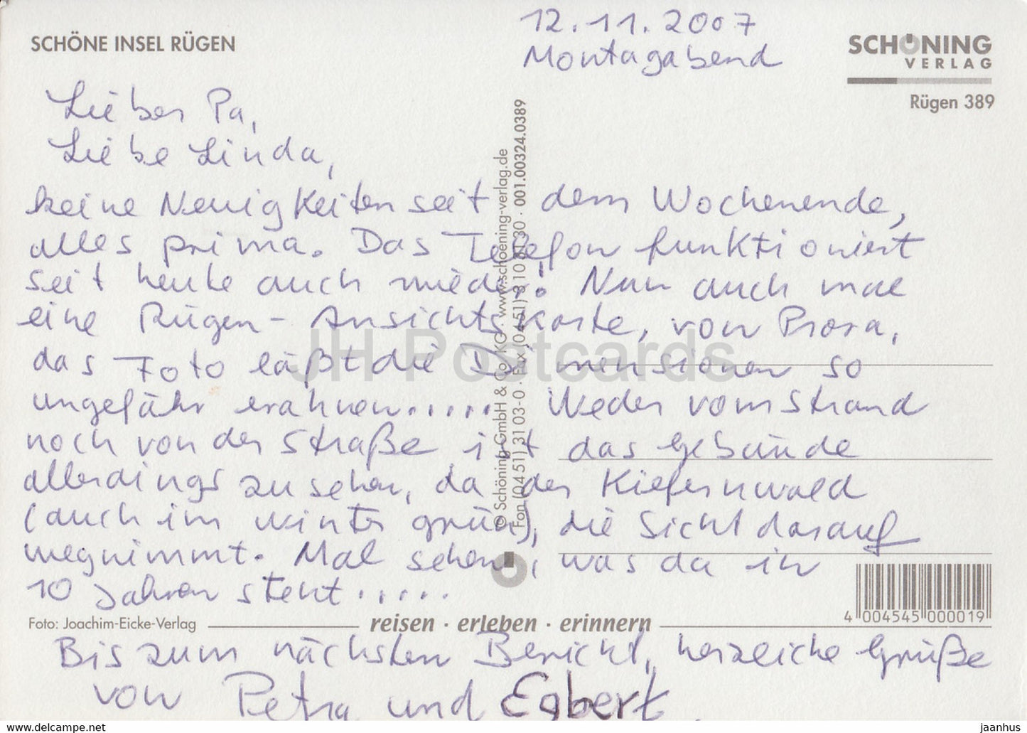 Prora - Schone Insel Rugen - 2007 - Allemagne - occasion