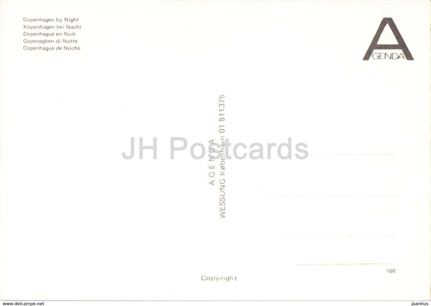 Copenhague - Copenhague la nuit - multiview - 166 - Danemark - inutilisé