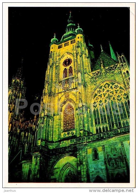 Katedrala Sv. Vita - St. Vitus Cathedral - Praha - Prague - Czech - used 1998 - JH Postcards