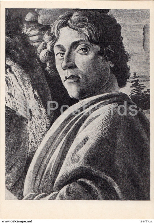 painting by Sandro Botticelli - Self portrait - Italian art - 1978 - Russia USSR - unused - JH Postcards