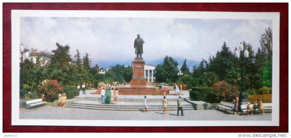 monument to Lenin - Yalta - Jalta - 1981 - Ukraine USSR - unused - JH Postcards