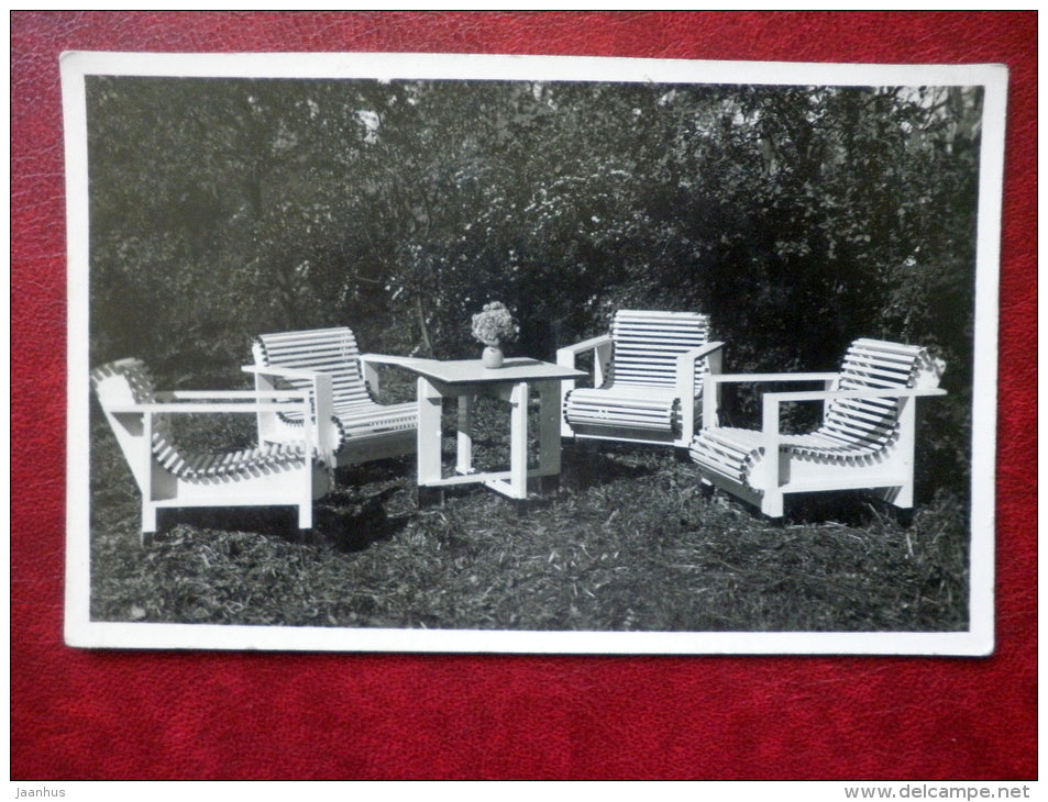furniture design - 1920s-1930s - Estonia - unused - JH Postcards