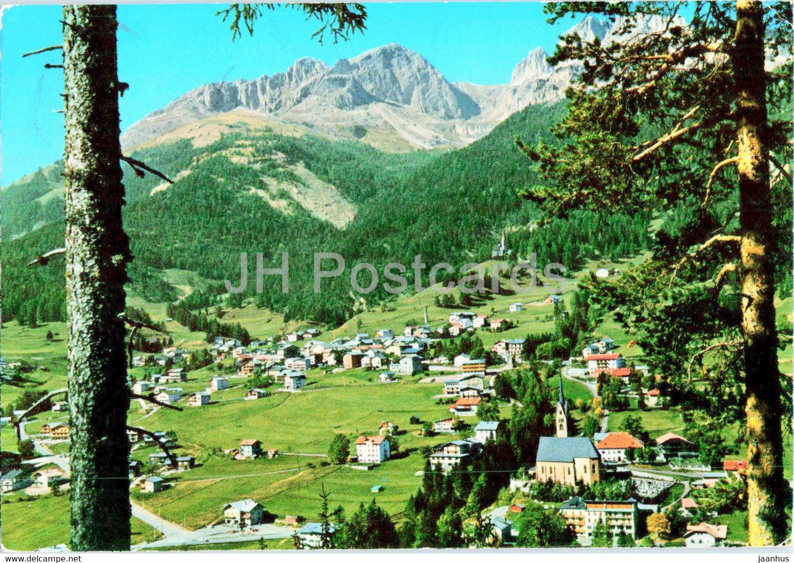 Dolomiti - Vigo di Fassa 1400 m - Panorama - General View - 1971 - Italy - used - JH Postcards