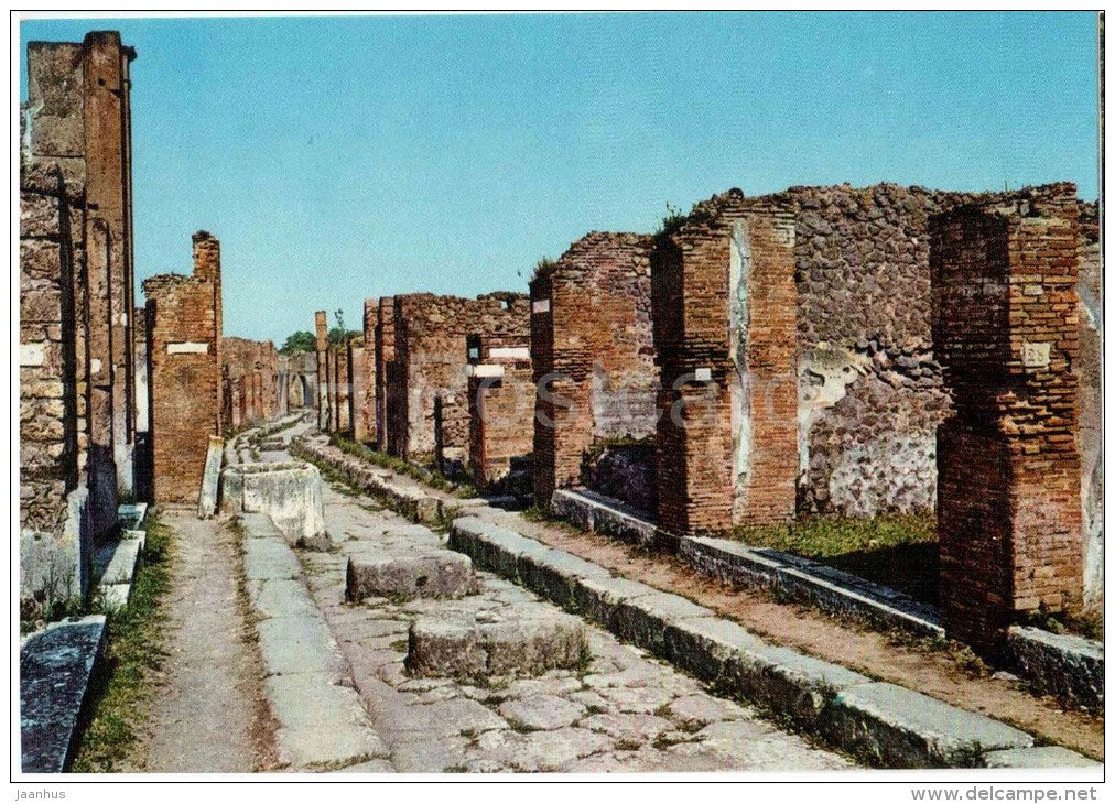 Vicolo degli Augustali - lane of the Augustali - Pompei - Campania - 4479 - Italia - Italy - unused - JH Postcards