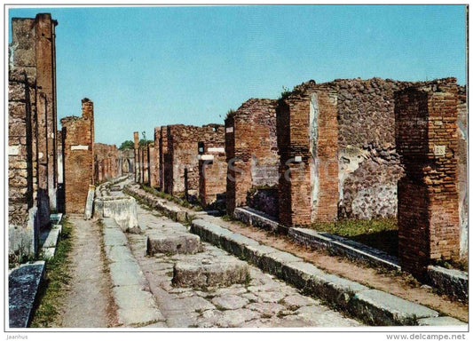 Vicolo degli Augustali - lane of the Augustali - Pompei - Campania - 4479 - Italia - Italy - unused - JH Postcards