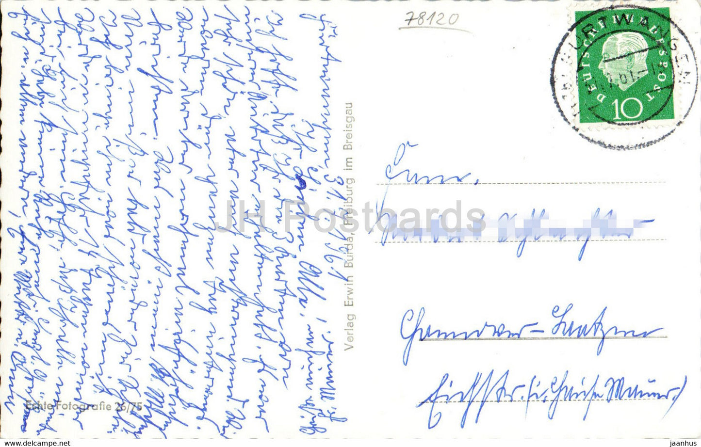 Hohenkurort Furtwangen 850 1150 m - old postcard - 1961 - Germany - used