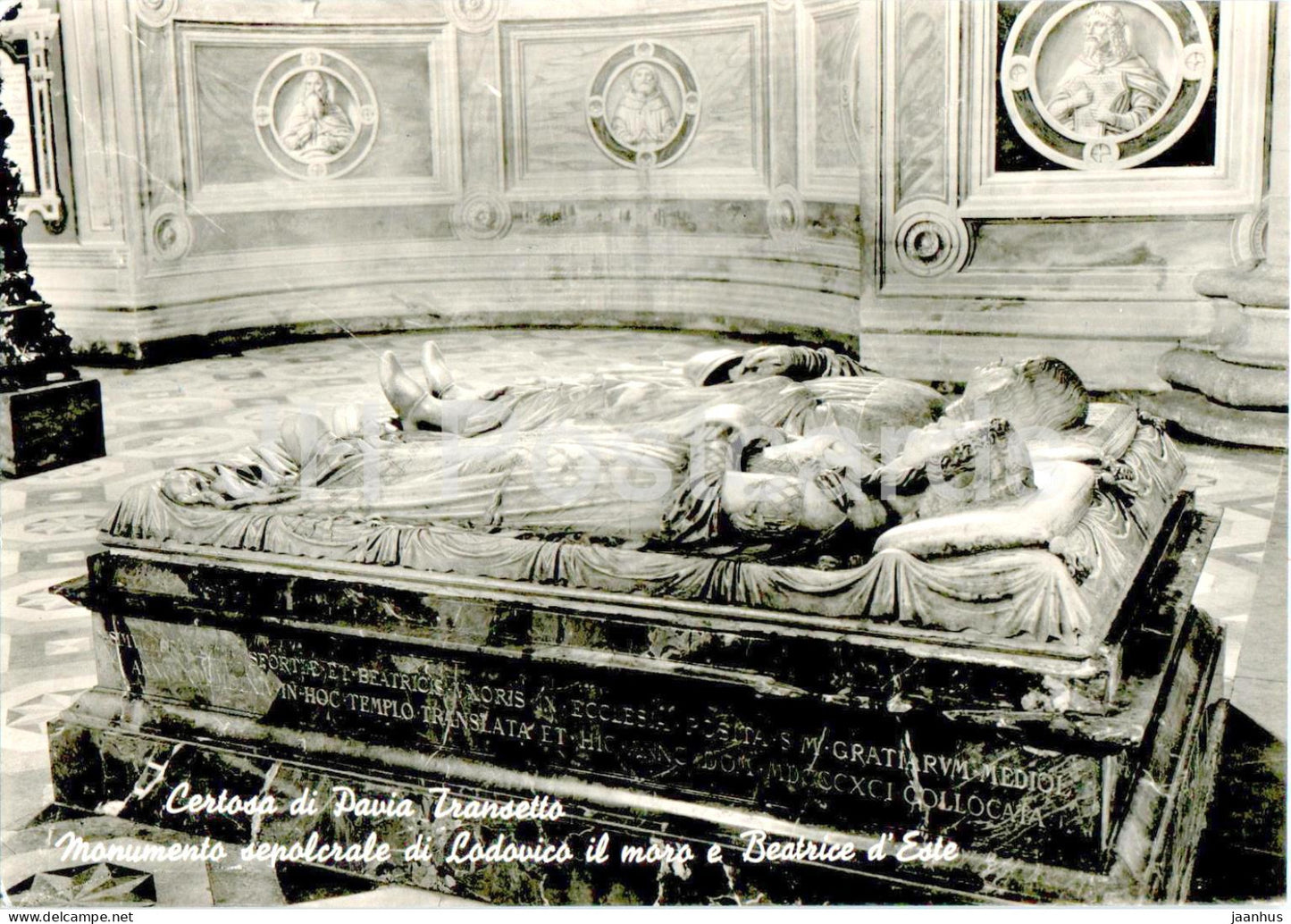 Certosa di Pavia Transetto - Monumento sepolclare di Lodovico il moro e Beatrice d'Este - 025 - Italy - used - JH Postcards