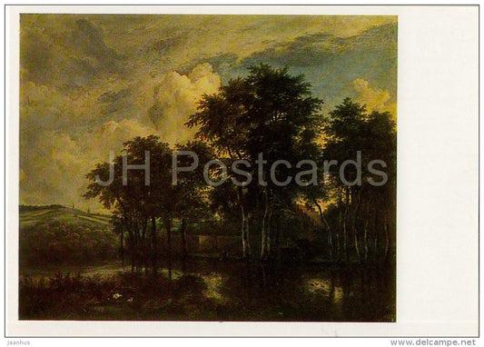 painting by Jacob van Ruisdael - The Farm - Dutch art - 1983 - Russia USSR - unused - JH Postcards