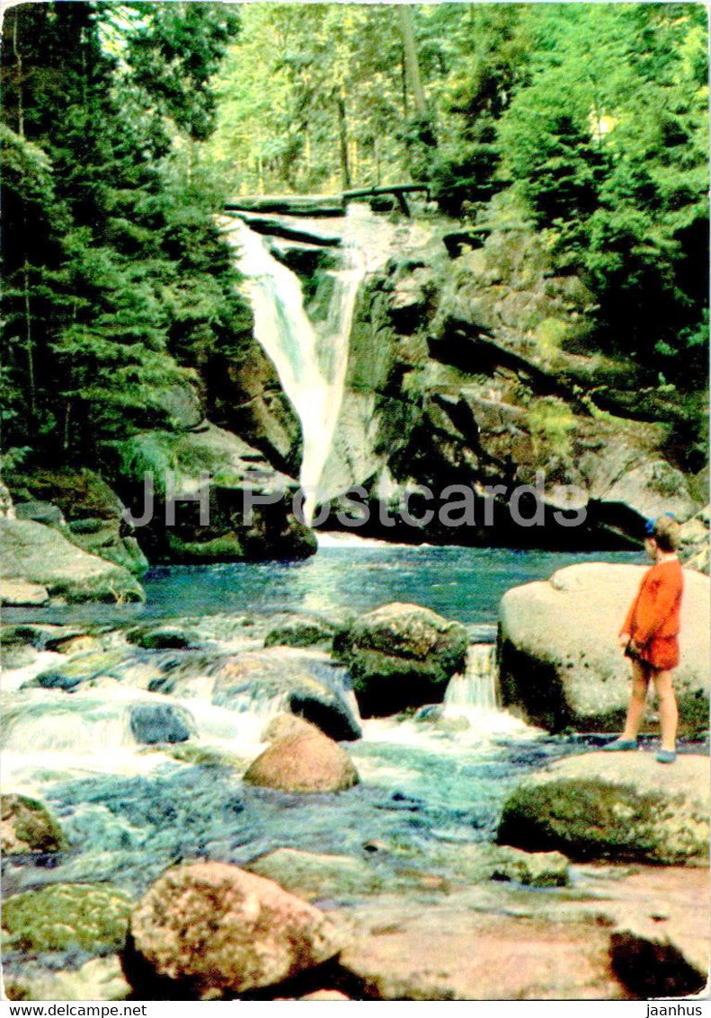 Szklarska Poreba - wodospad Szklarki - waterfall - Poland - unused - JH Postcards