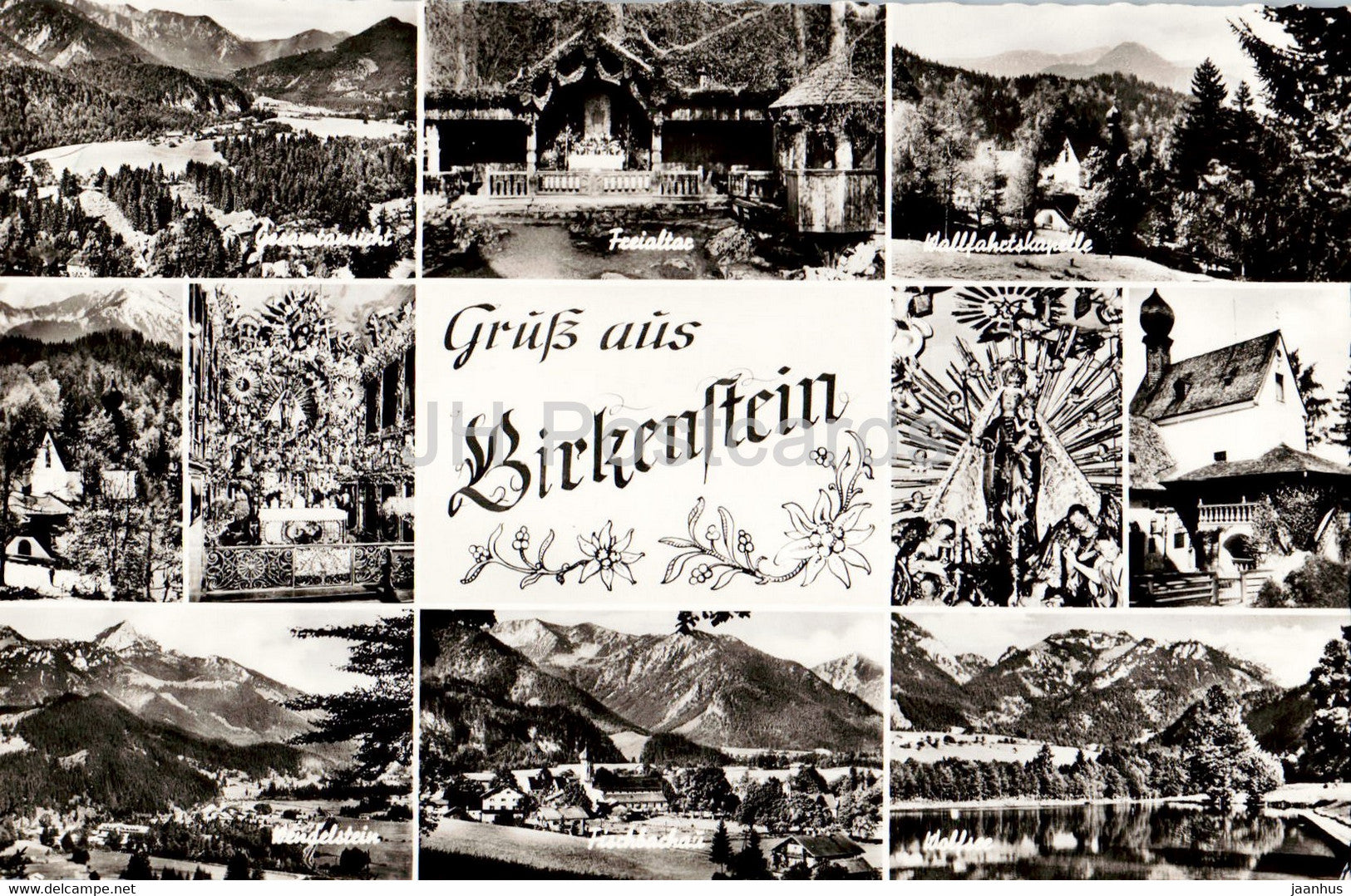 Gruss aus Birkenstein - old postcard - 1956 - Germany - used - JH Postcards