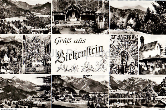 Gruss aus Birkenstein - old postcard - 1956 - Germany - used - JH Postcards