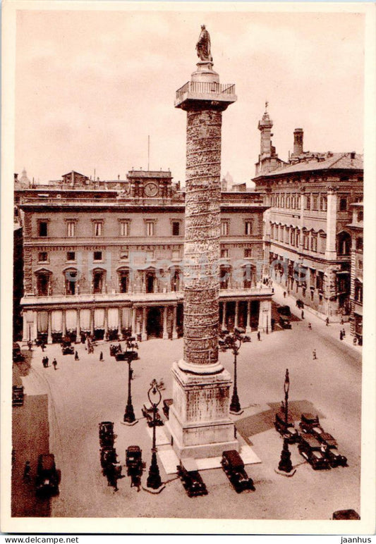 Roma - Rome - Piazza Colonna - square - 186 - old postcard - Italy - unused - JH Postcards