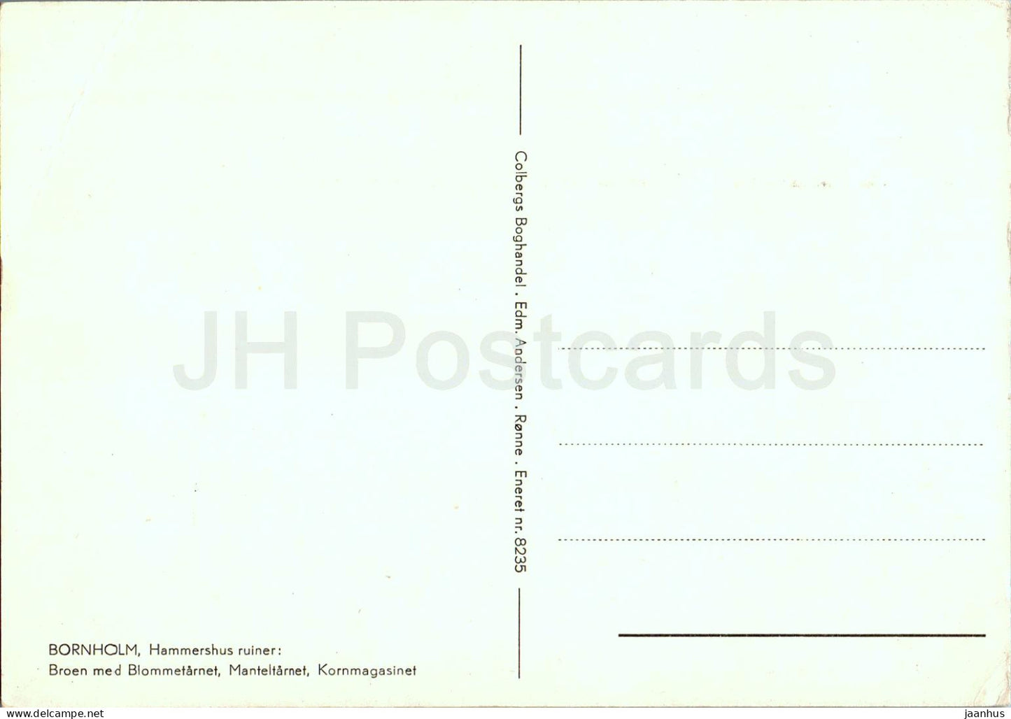 Bornholm - Hammershus ruiner - Broen med Blommetarnet - Manteltarnet - Kornmagasinet - ruines - 8235 - Danemark - inutilisé 