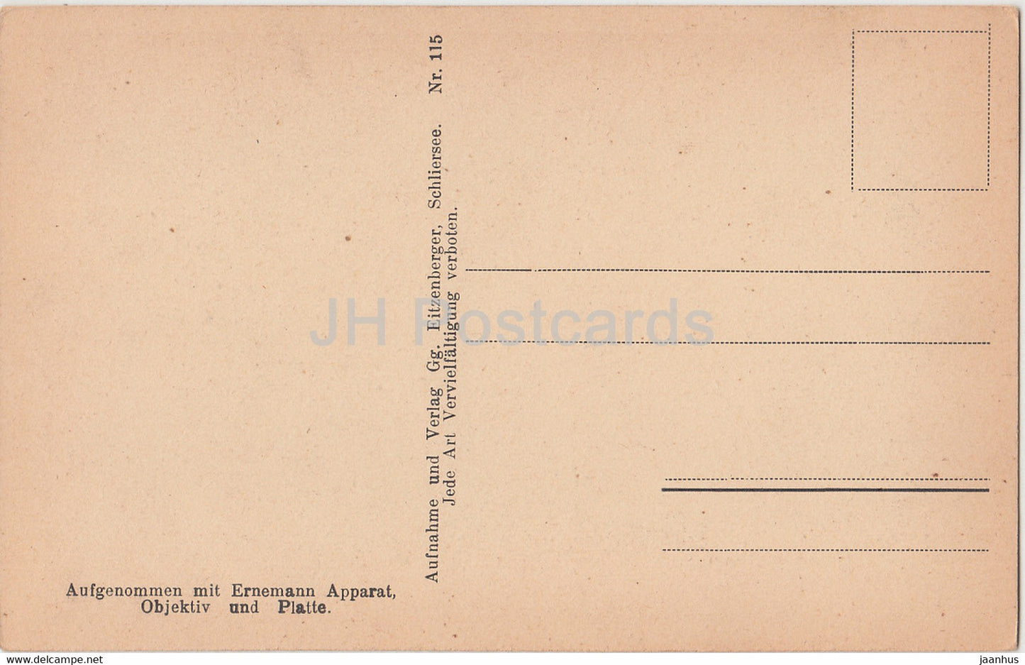 Schliersee mit Brecherspitz - Ernemann Apparat - 115 - old postcard - Germany - unused