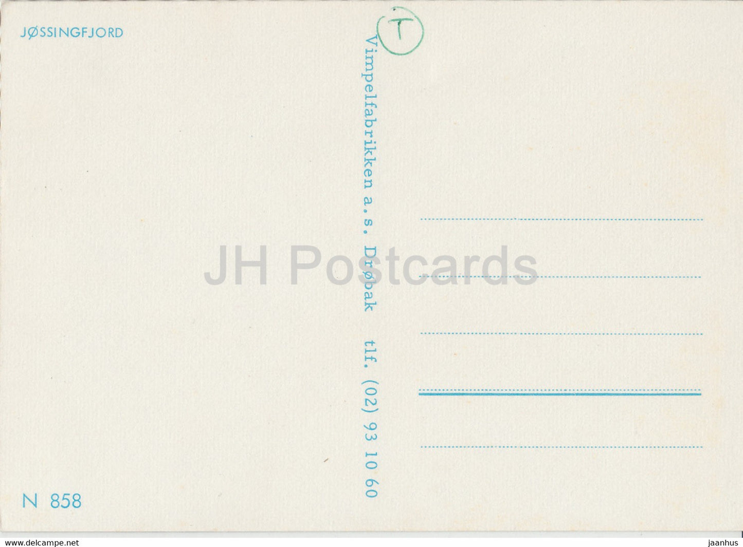 Jossingfjord - Norvège - inutilisé