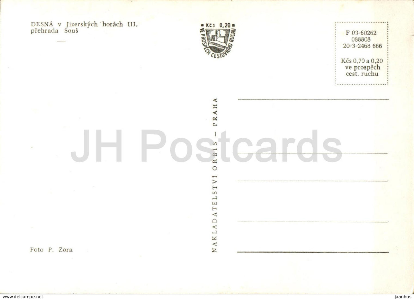 Desna contre Jizerskych horach III - prehrada Sous - Sous barrage - République tchèque - Tchécoslovaquie - inutilisé