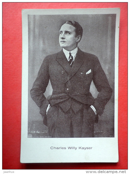 Charles Willy Kayser - german movie actor - film - M. M. T. - old postcard - Germany - unused - JH Postcards