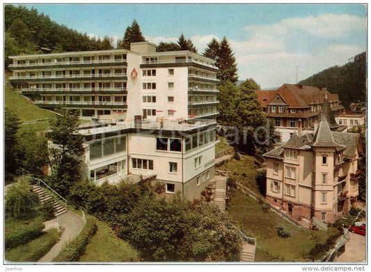 Klinik Dr. Rommel - Spezialklinik für Bewegungstherapie und Rehabilitation - clinic - Germany - 1974 gelaufen - JH Postcards