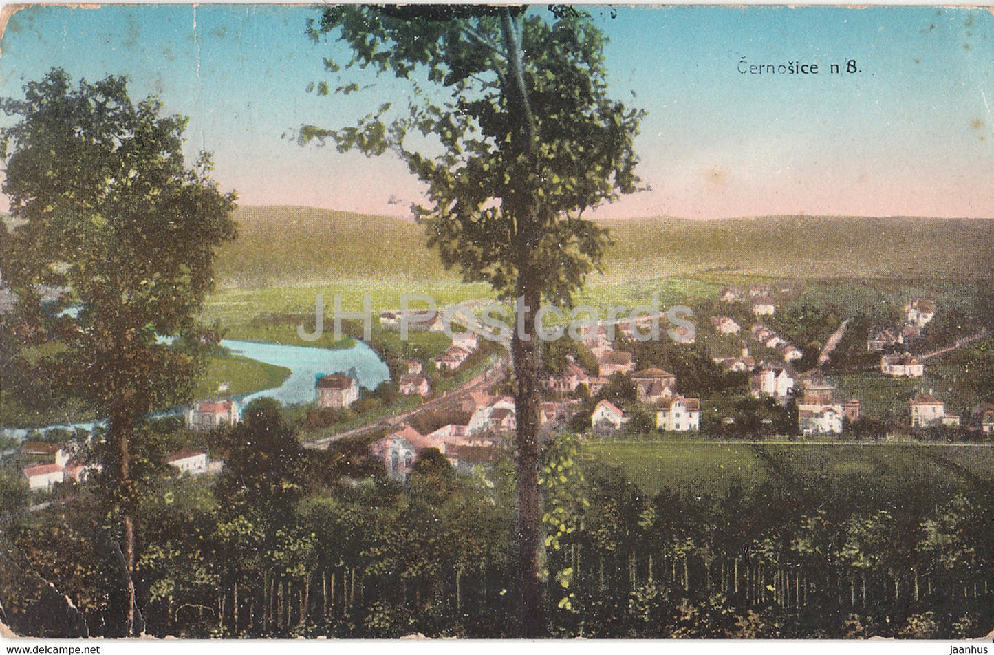 Cernosice - old postcard - Czech Republic - Czechoslovakia - used - JH Postcards