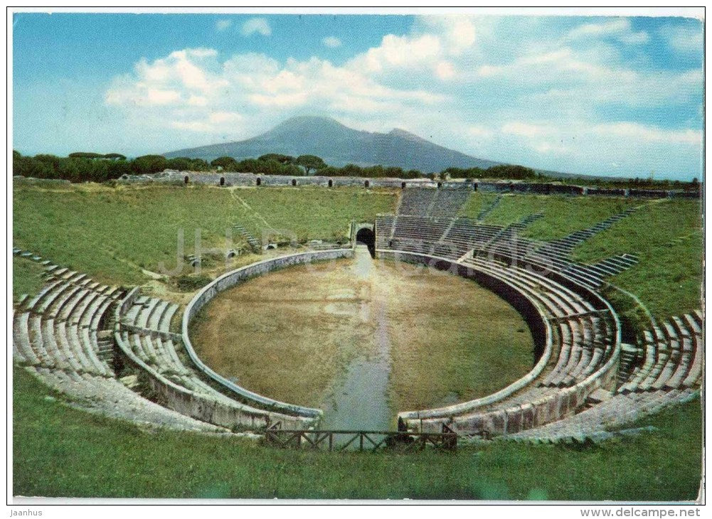 Anfiteatro - Pompei - Campania - 2 - Italia - Italy - sent from Italy to Nethelands 1976 - JH Postcards