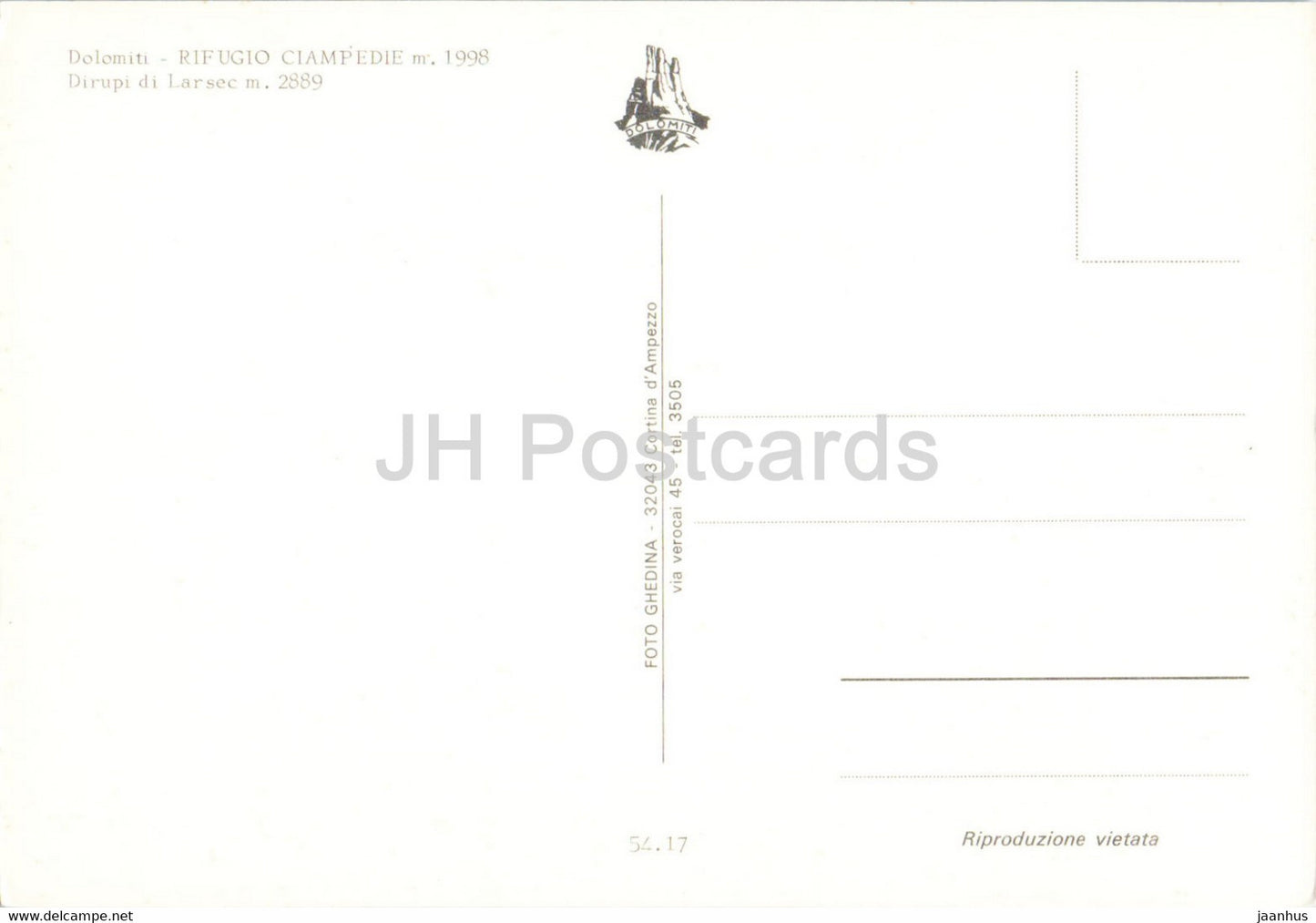 Rifugio Ciampedie - Dolomiti - Dirupi di Larsec - Italie - inutilisé