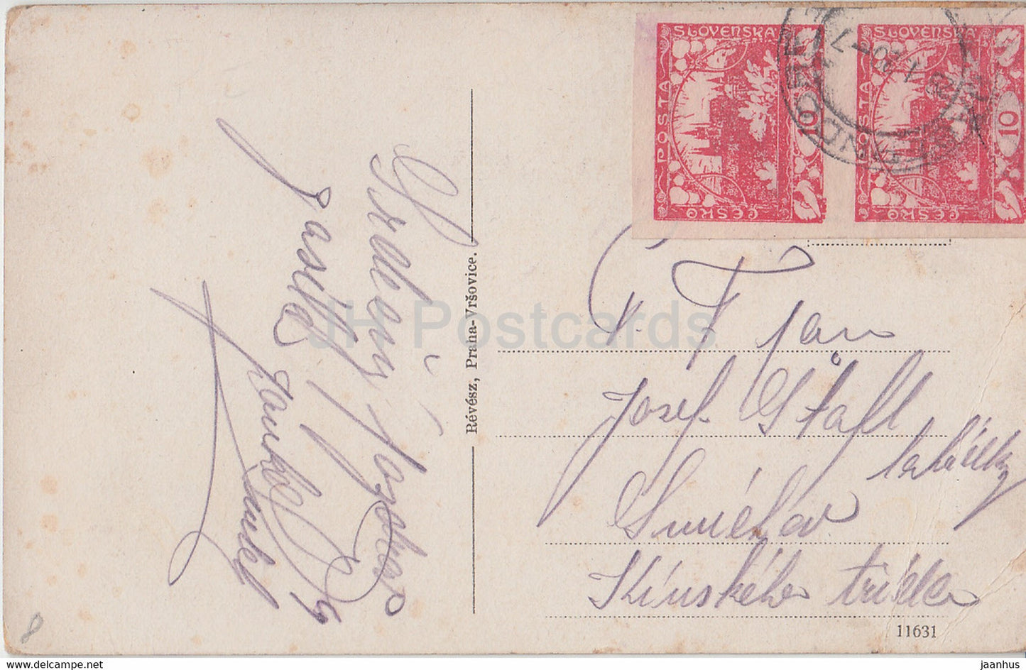 Cernosice - old postcard - Czech Republic - Czechoslovakia - used
