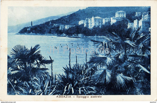 Abbazia - Opatija - Spiaggia australe - 34500 - old postcard - Croatia - used - JH Postcards