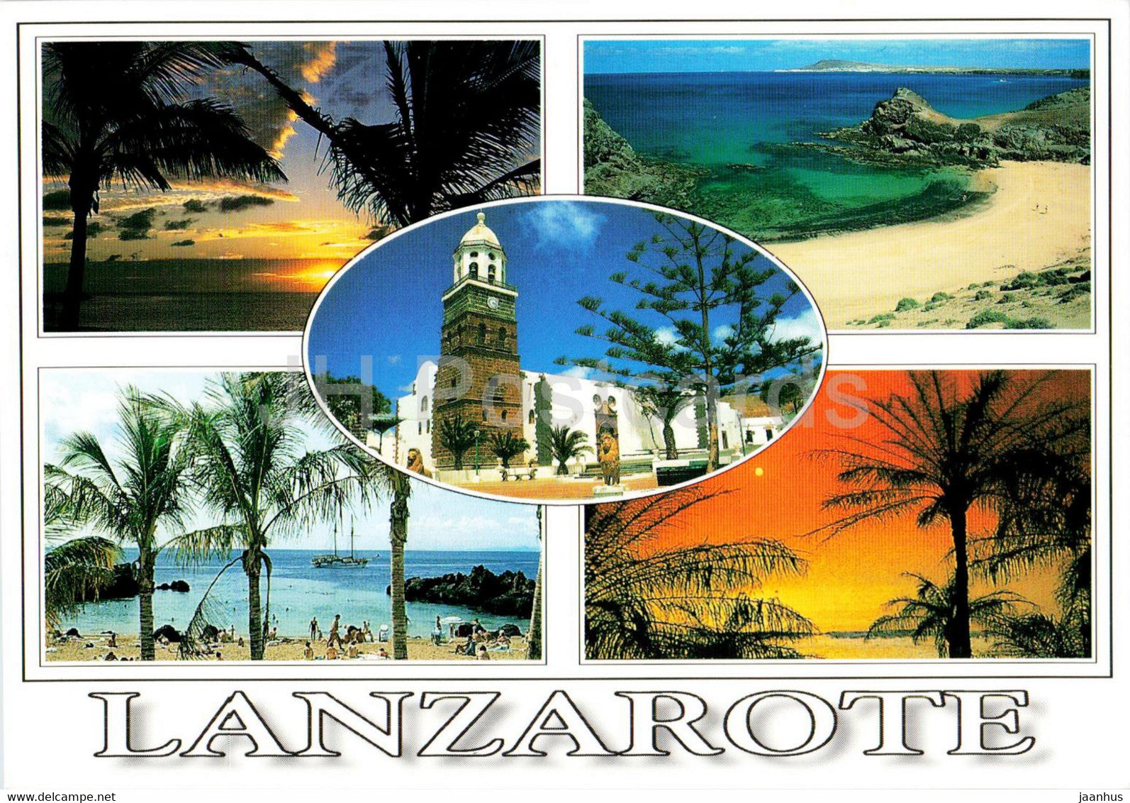 Lanzarote - Islas Canarias - multiview - 1998 - Spain - used - JH Postcards
