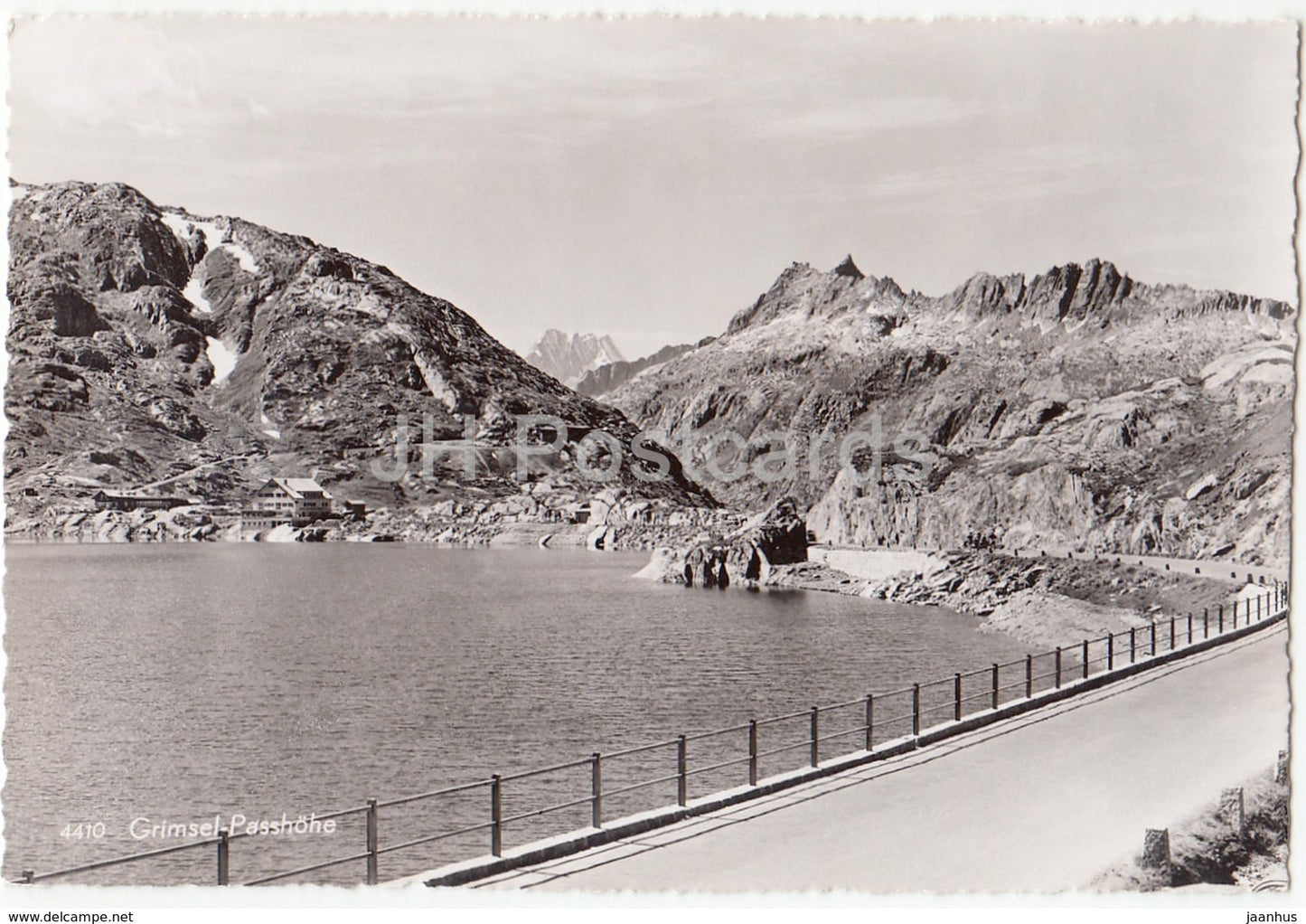 Grimsel-Passhohe - hotel restaurant Alpenrosli - 4410 - Switzerland - old postcard - unused - JH Postcards